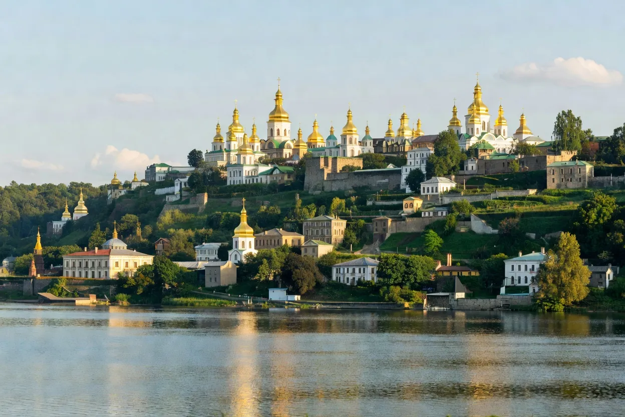 La Laure des Grottes de Kyiv (Petchersk Lavra), site du patrimoine mondial UNESCO sur les hauteurs de Kyiv