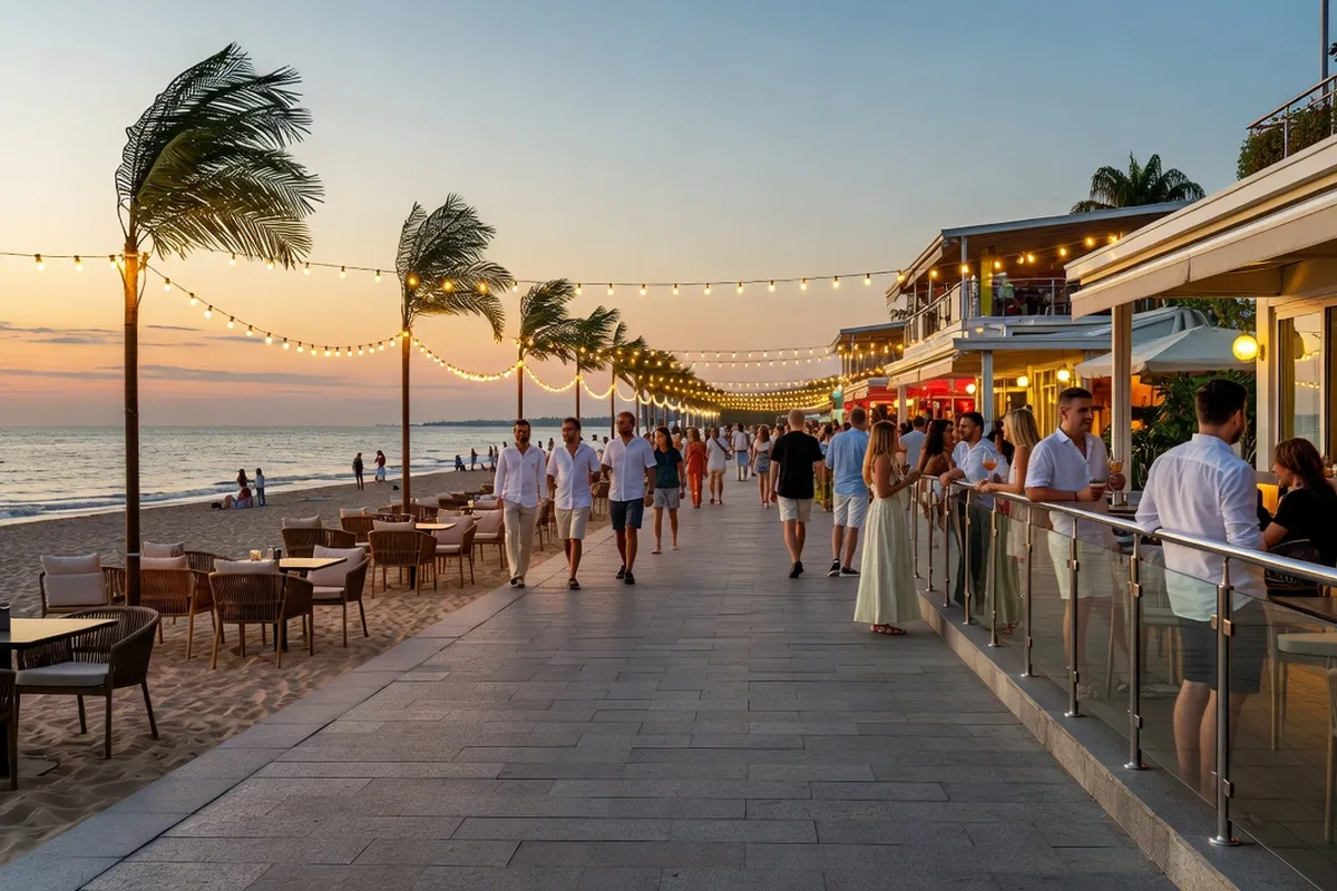 Quartier balneaire d'Arcadia a Odessa, plages et front de mer
