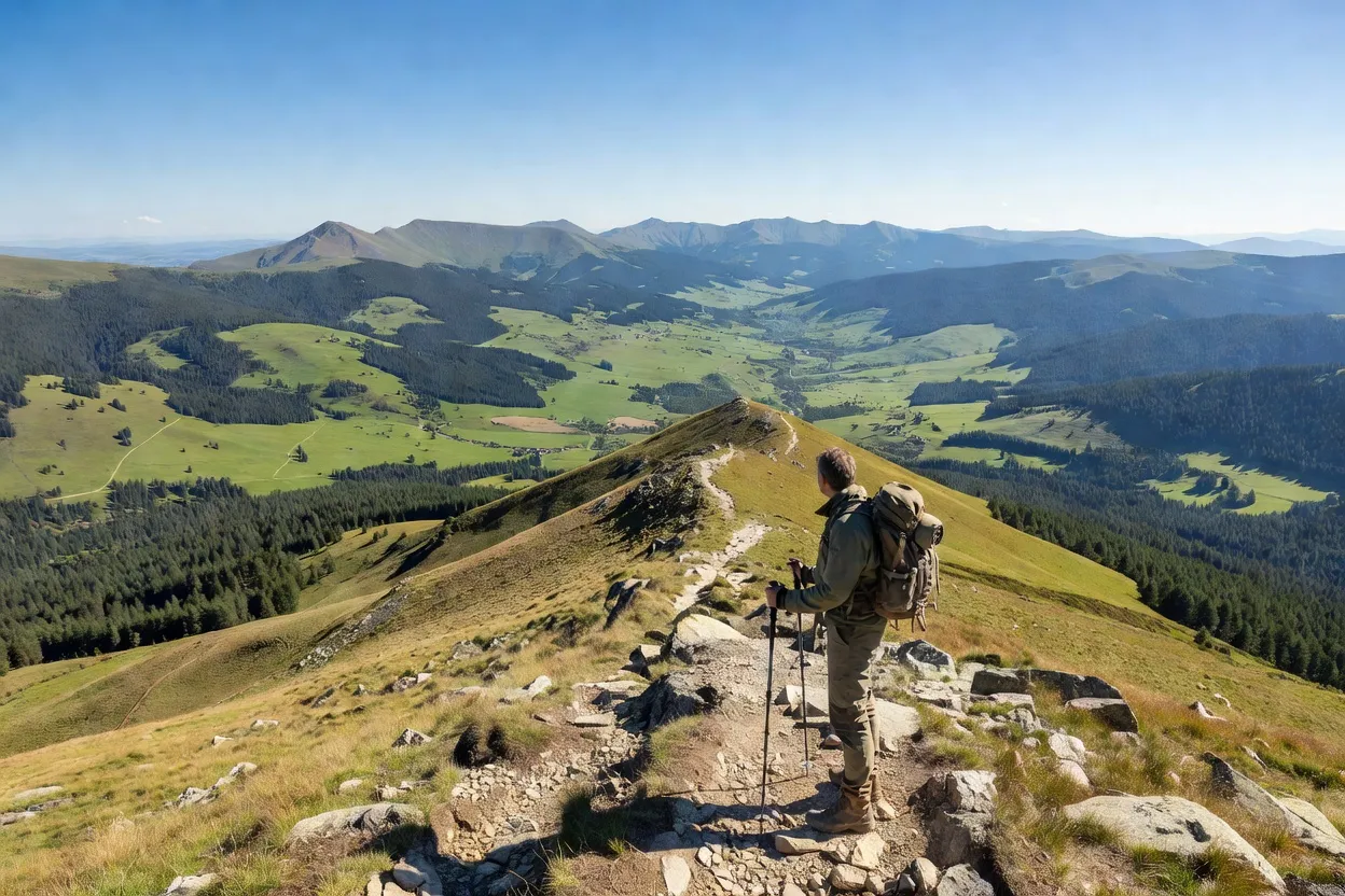 Forêt primaire de hêtres dans le Parc national des Carpates, patrimoine UNESCO