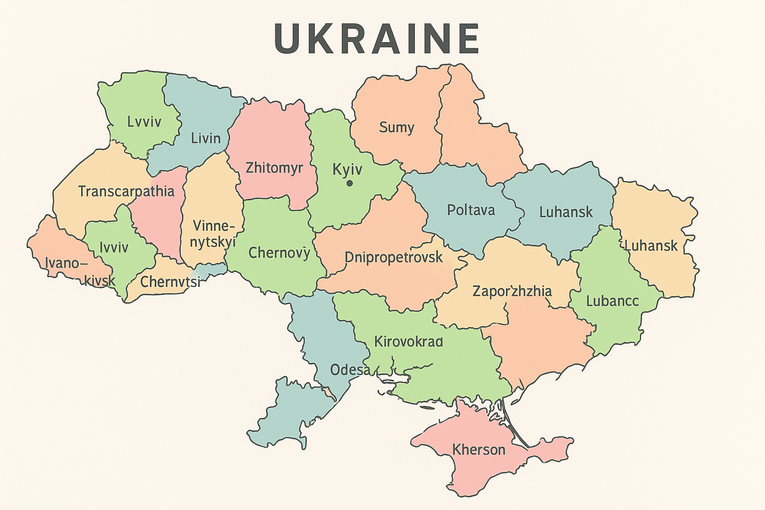 Province ukrainienne 2026 : oblasts, régions historiques et tourisme rural