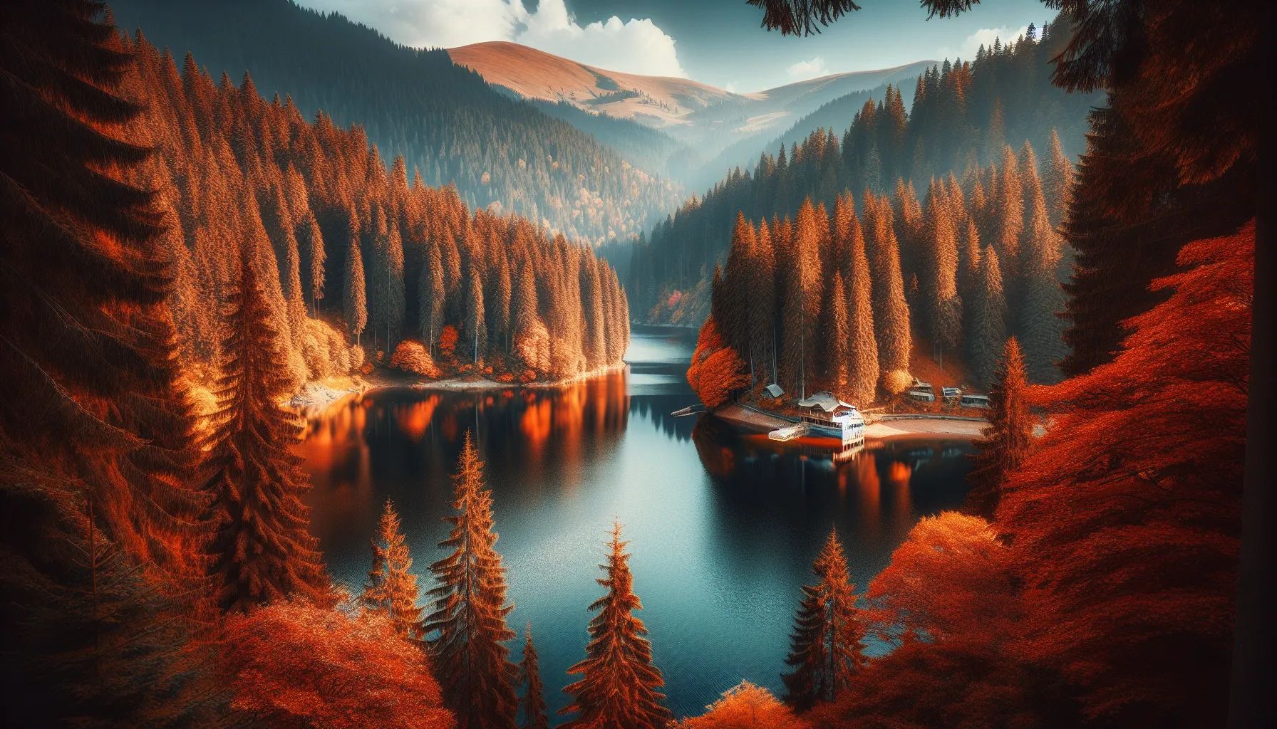 Lac Synevyr dans les Carpates ukrainiennes - le plus grand lac de montagne d'Ukraine