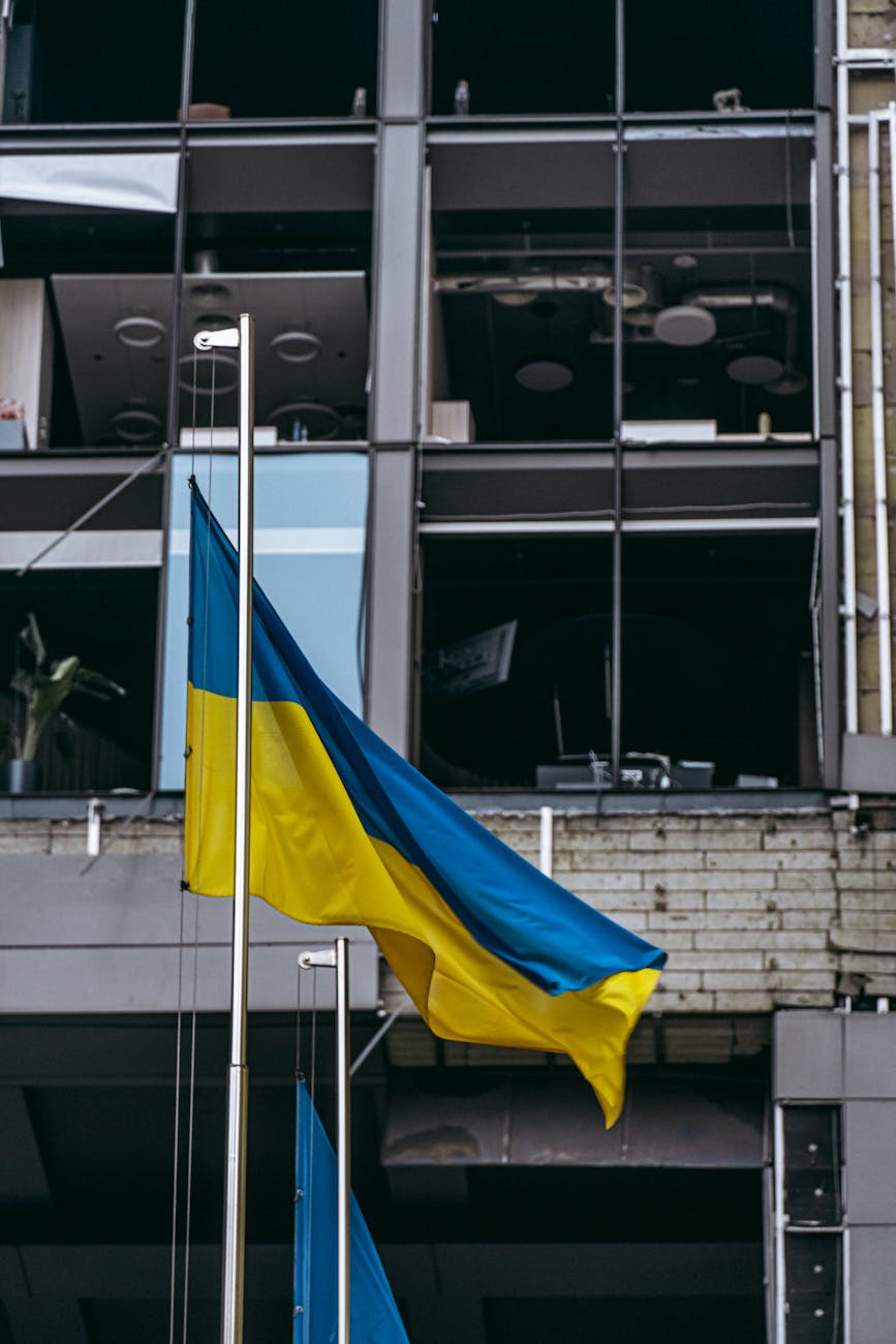 Barricades et points de contr&ocirc;le &agrave; Kyiv pendant la guerre